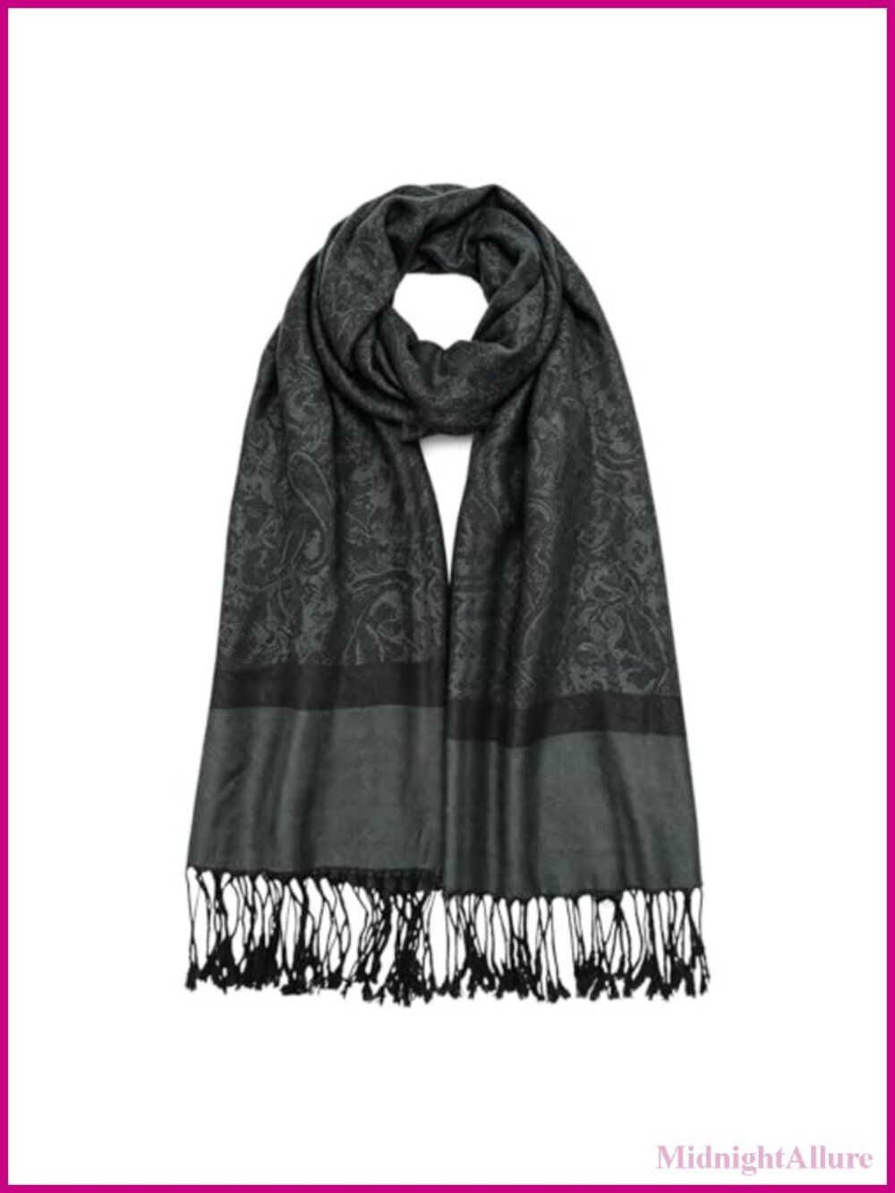 Reversible Paisley Pashmina Shawl Wrap Scarf